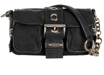 Pocket Buckle Shoulder Bag, front view